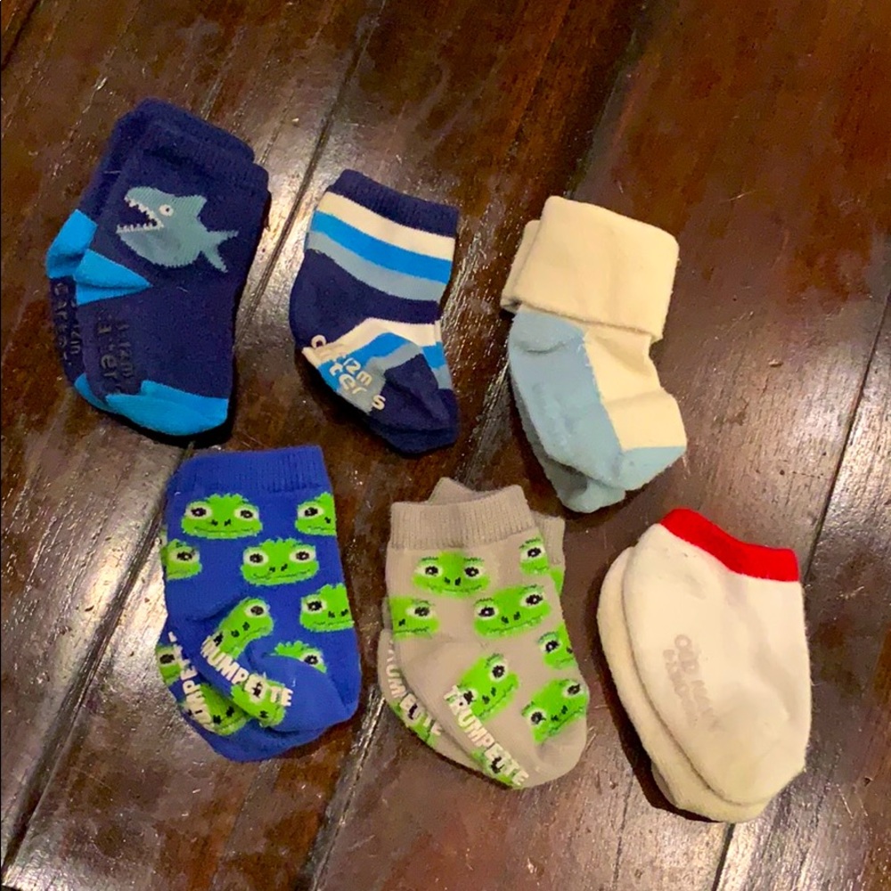 Baby socks 0-12 months bundle